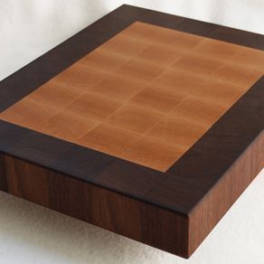 Hand Crafted Pizza Cutting Board End Grain by Hancock Woodworks LLC