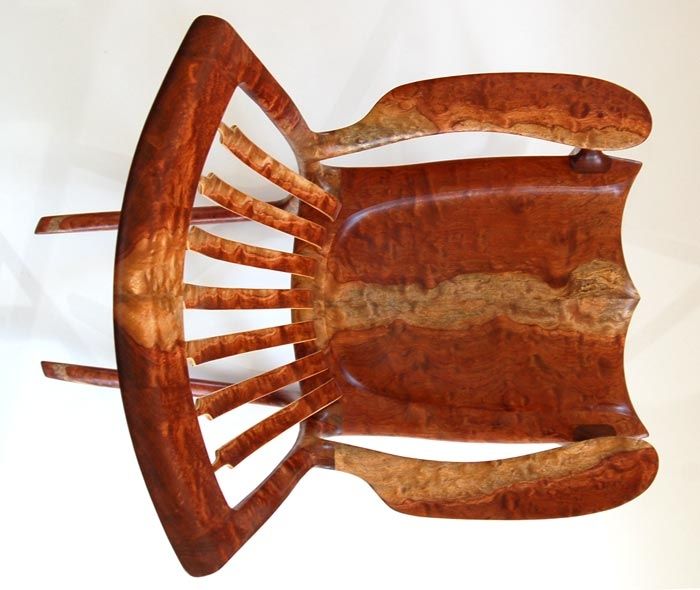 Hand Crafted Bubinga Rocking Chair by Hal Taylor ...
