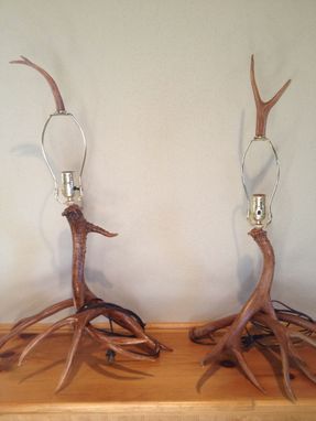 Custom Made Log And/Or Antler Lights & Lamps