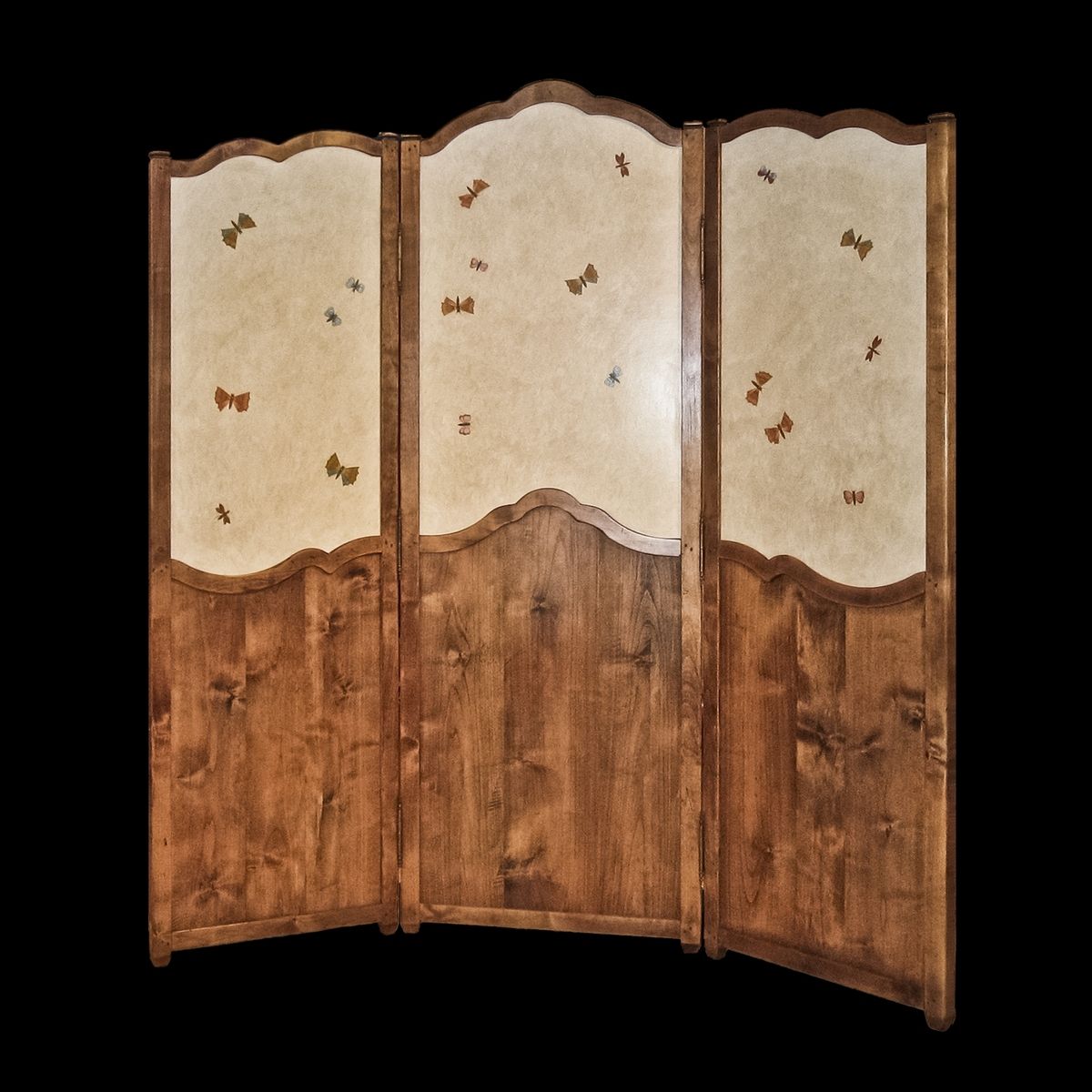 Custom French Country Folding Screen / Room Divider by Windwood Designs