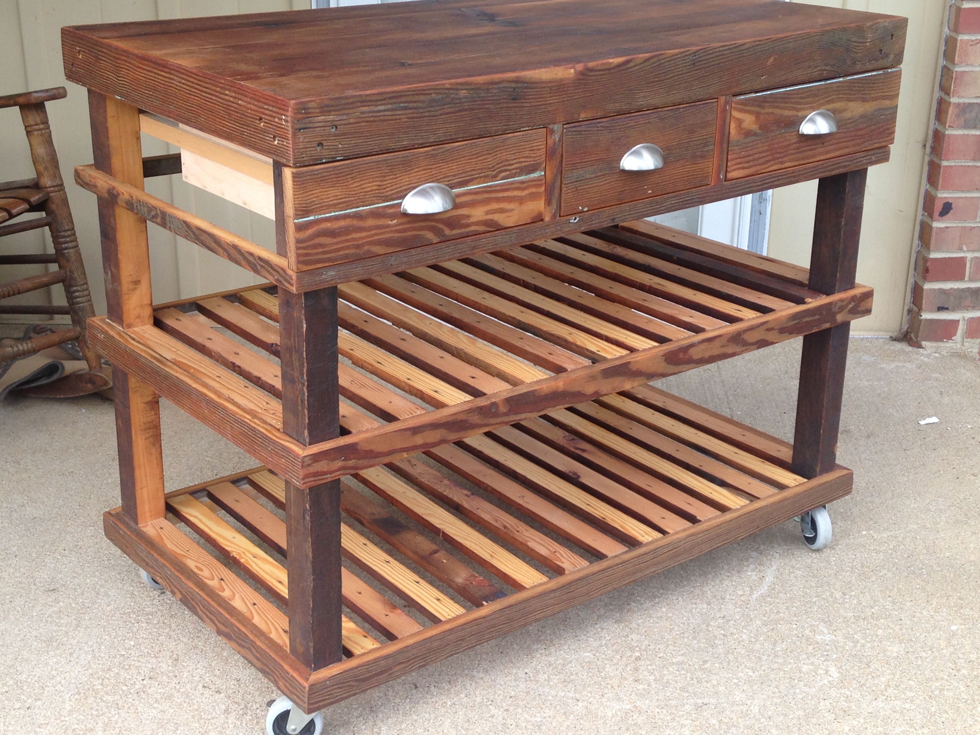 kitchen cart with bar stools