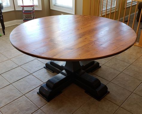 Custom Made Round Reclaimed Wood Table