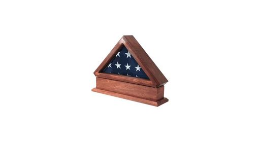 Custom Made Flag Display Case And Pedestal For American Flag