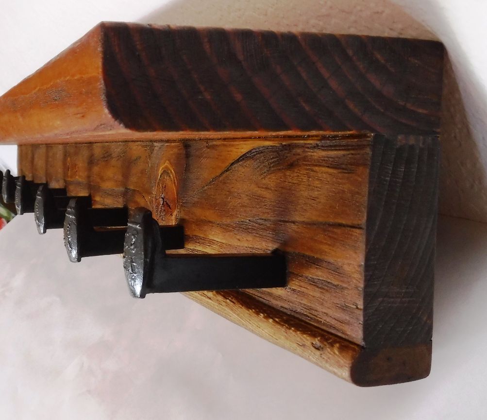 Wood Coat Hook Rack, Classic Style, Rustic, Modern