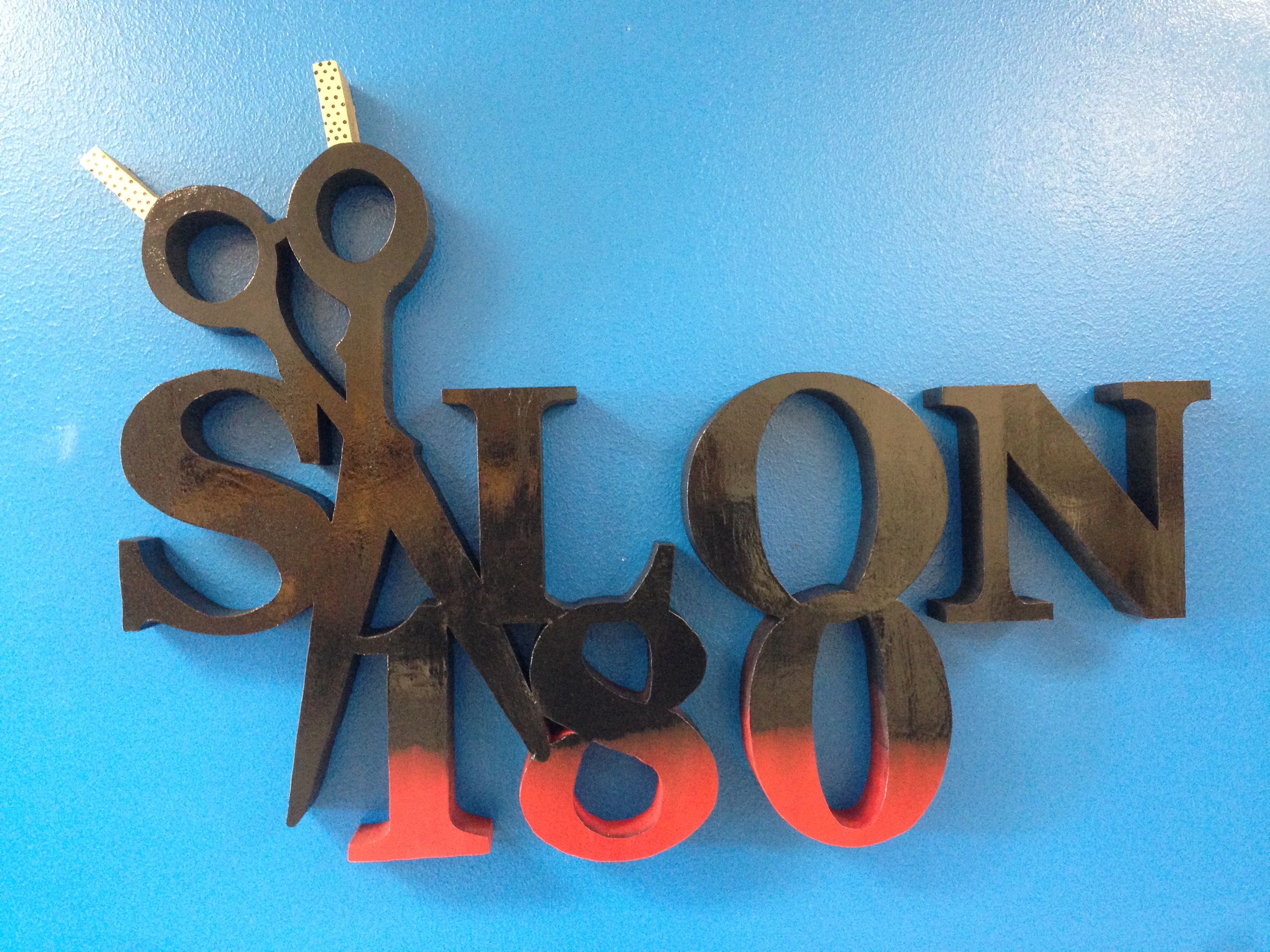 Custom Made Hair Salon Logo by SantaCruz Designs 