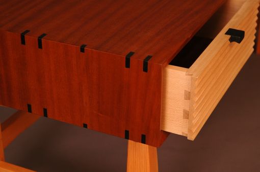 Custom Made Sapele Low Bench With Ebony Detail.