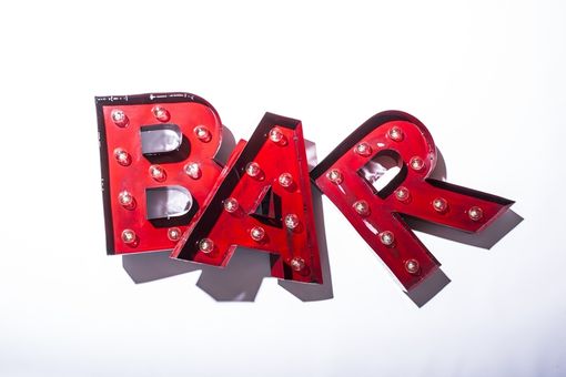 Custom Made Marquee Letters Bar Sign