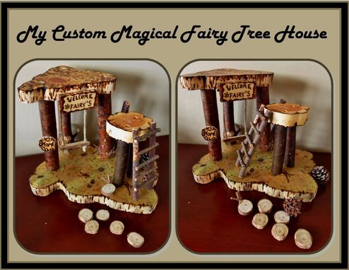 Custom Made Fiary Tree House, Fairy House, Child Fantasy, Fairy Kits
