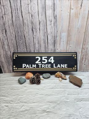 Custom Made Routed Address Sign For The Home