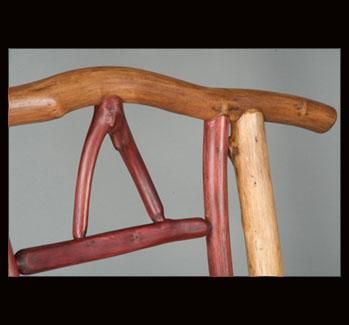 Custom Made Natural Wood Oriental Chair