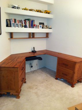 Custom Made Home Office Computer  And Desk Station