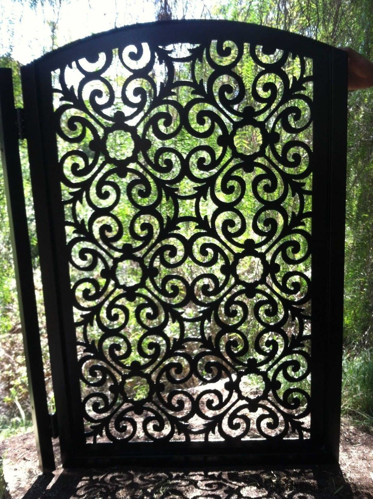 Hand Crafted Italian Metal Art Gate Pedestrian Walk Thru Entryiron