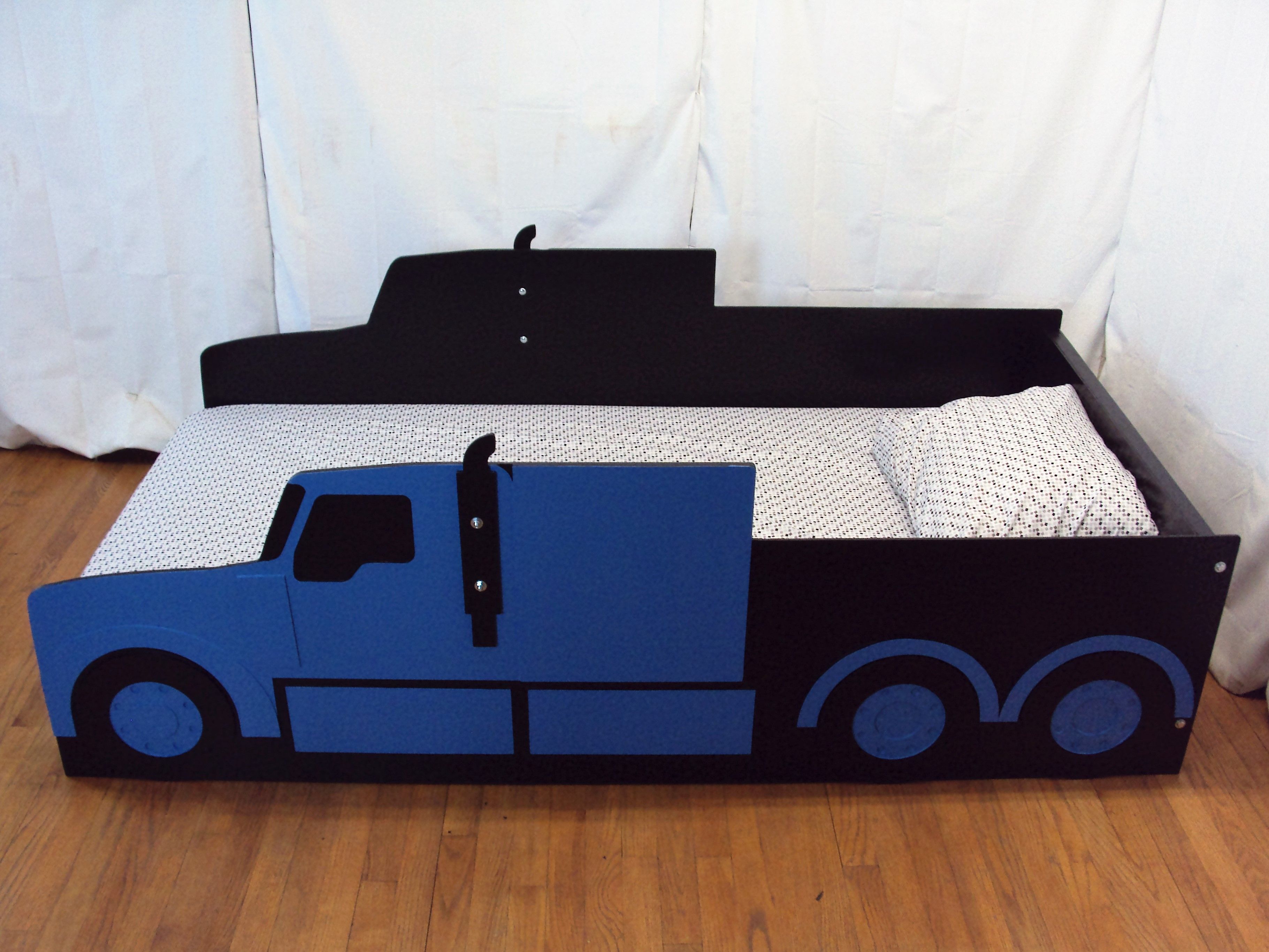 Handmade SemiTractor Truck Twin Kids Bed Frame Handcrafted Truck