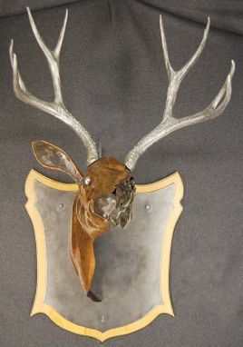 Custom Made Abstract Wall Mounted Deer Head Sculpture
