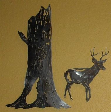 Custom Made Deer Wall Sculpture