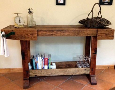 Custom Made Reclaimed Oak Bar/Table