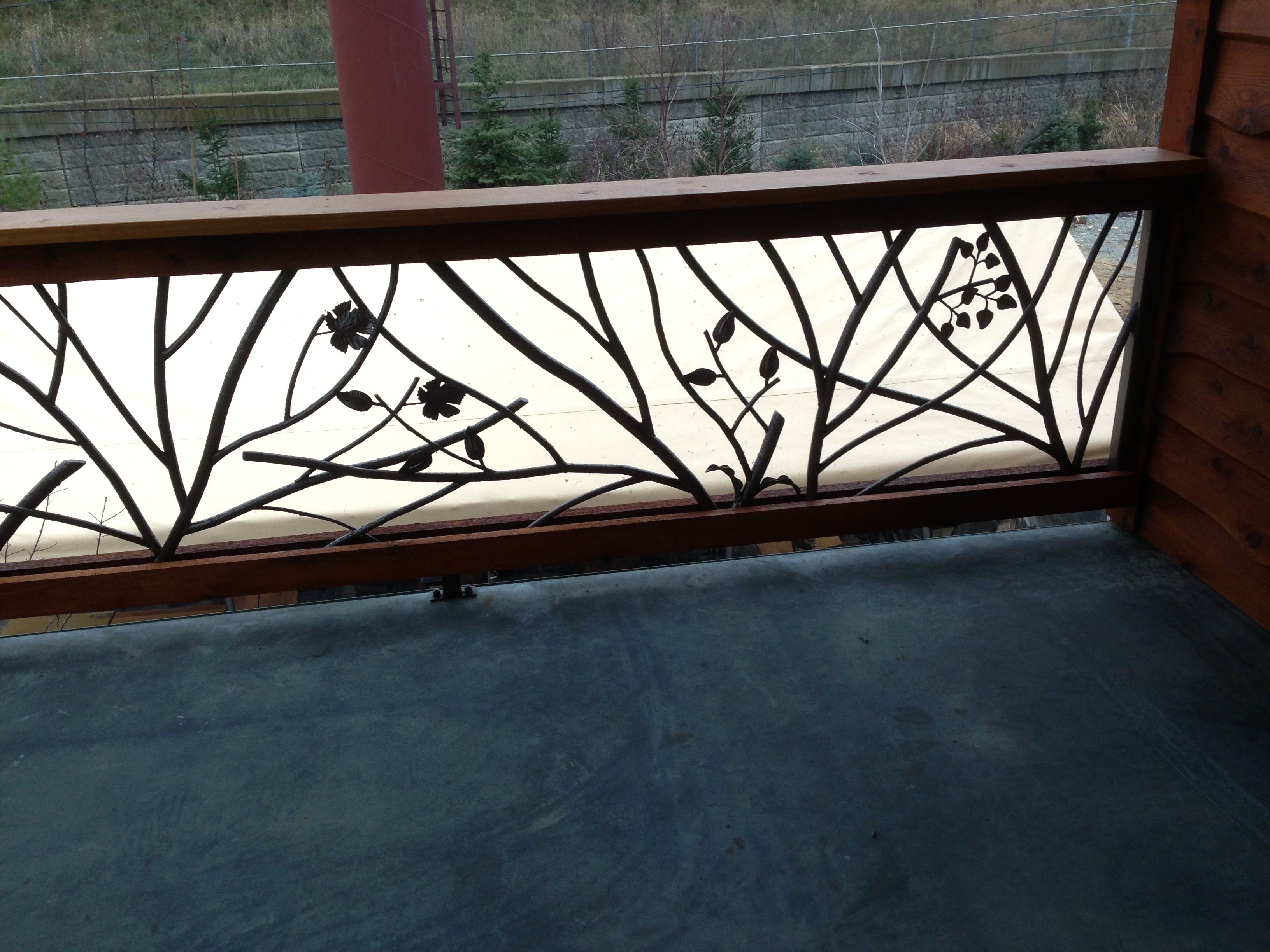 Hand Made Tree Branch Railing by Decorative Metal Works