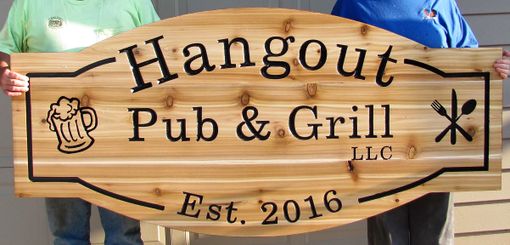 Custom Made Cedar Custom Sign