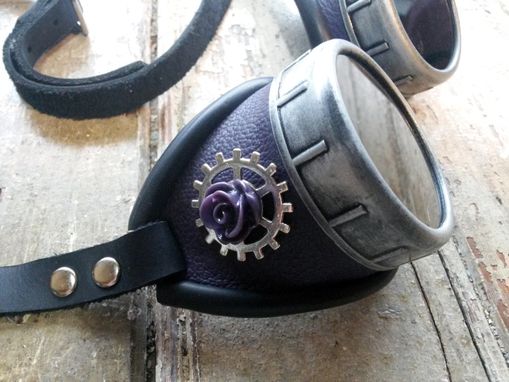 Custom Made Steampunk Rose Decorated Goggles