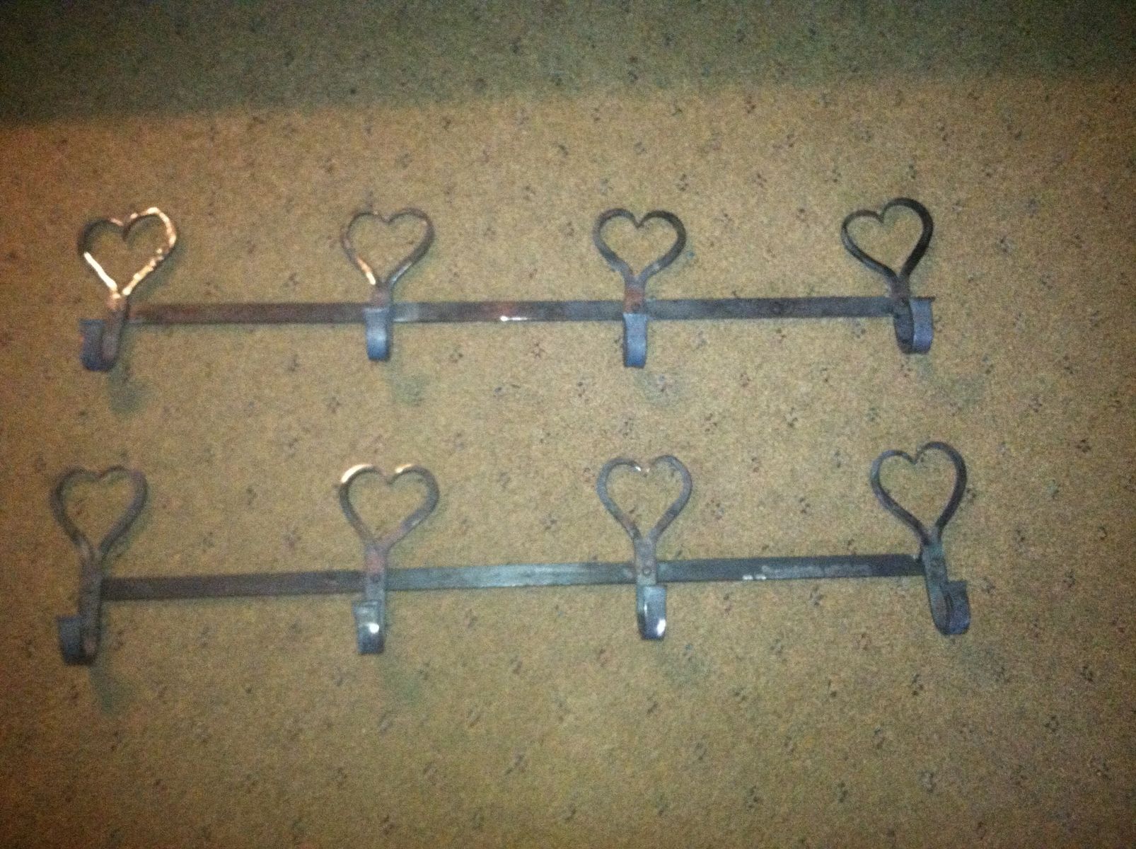 Hand Crafted Heart Hook Wall Mounted Coat Rack by Fiesler's Ltd