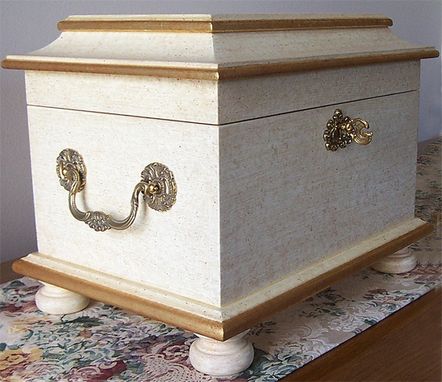 Custom Made Antique White Jewelry Chest