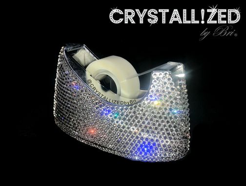 Custom Made Tape Dispenser Crystallized Office Desk Accessories Bling European Crystals Bedazzled
