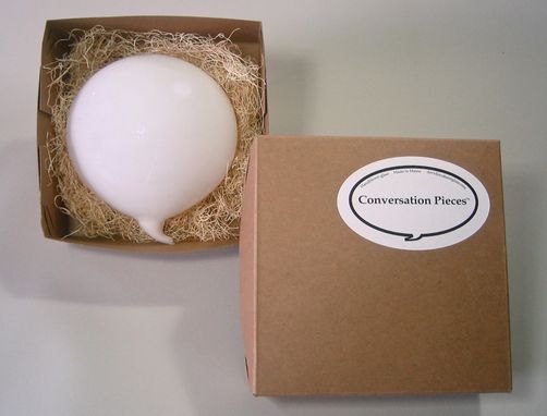 Custom Made Glass Dry Erase Cartoon Word Balloons- Conversation Pieces(Tm) White