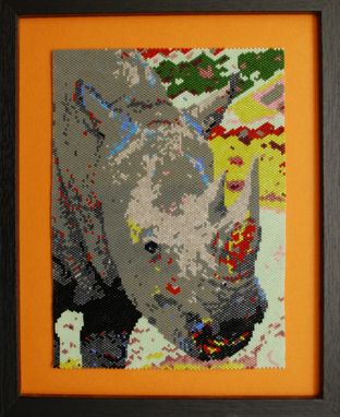Custom Made Rhino Animal Portrait