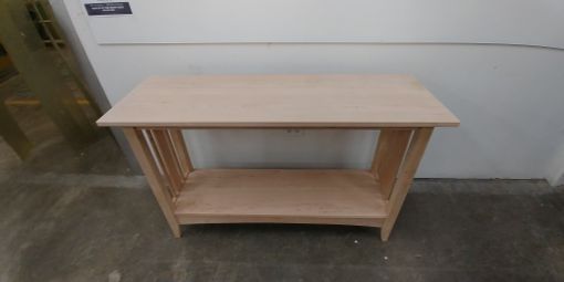 Custom Made Karen' Unfinished Cherry Ethan Allen Style Hall Table