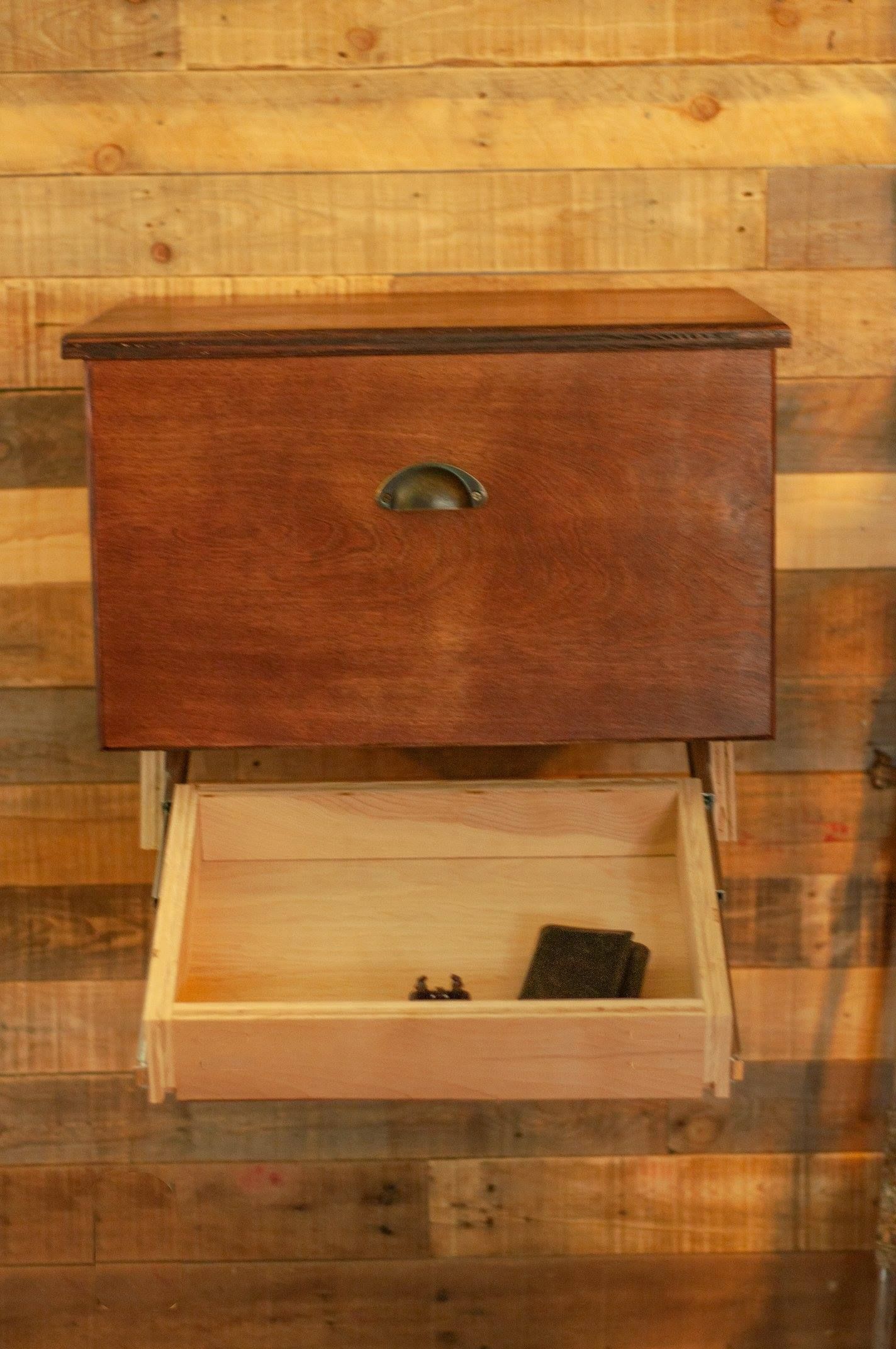Hand Made Floating Nightstand With Hidden Compartment by PDM