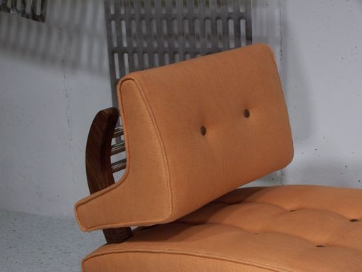 Custom Made Upholstered Orange Chair