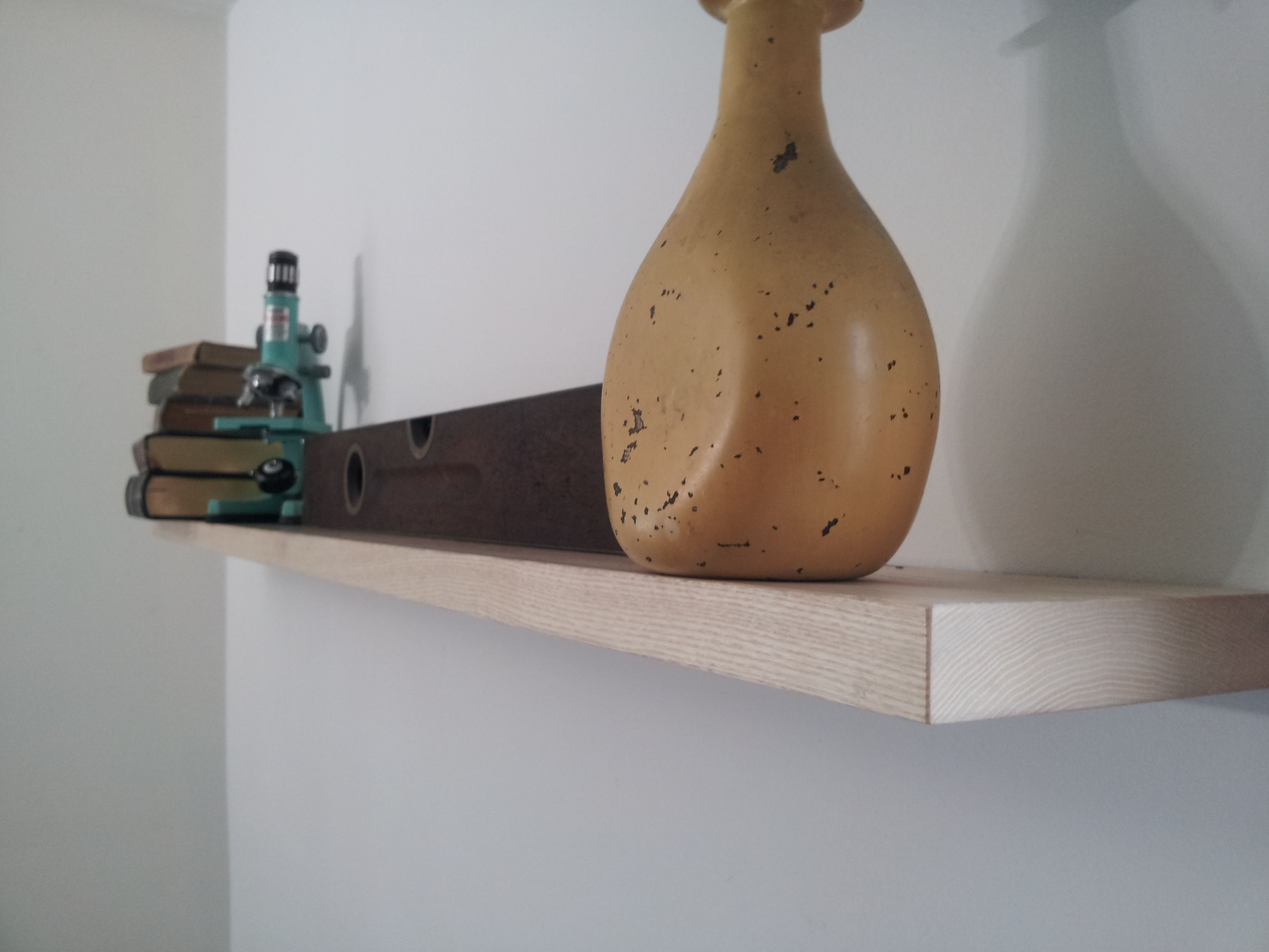 Buy Custom Made Floating Shelf In Ash 54, made to order from