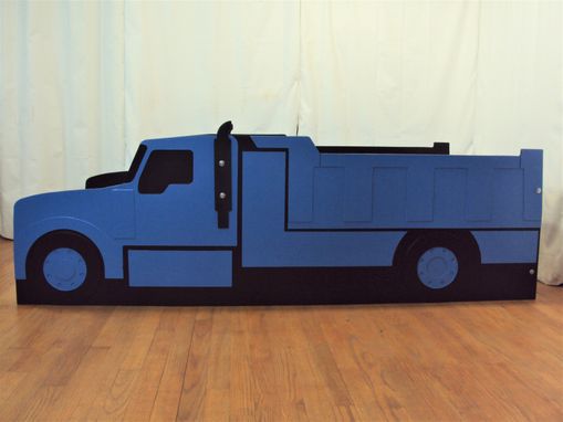 Custom Made Dump Truck Twin Kids Bed Frame - Handcrafted - Truck Themed Children's Bedroom Furniture
