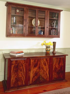 Custom Made Clairo Walnut Credenza And Wall Unit