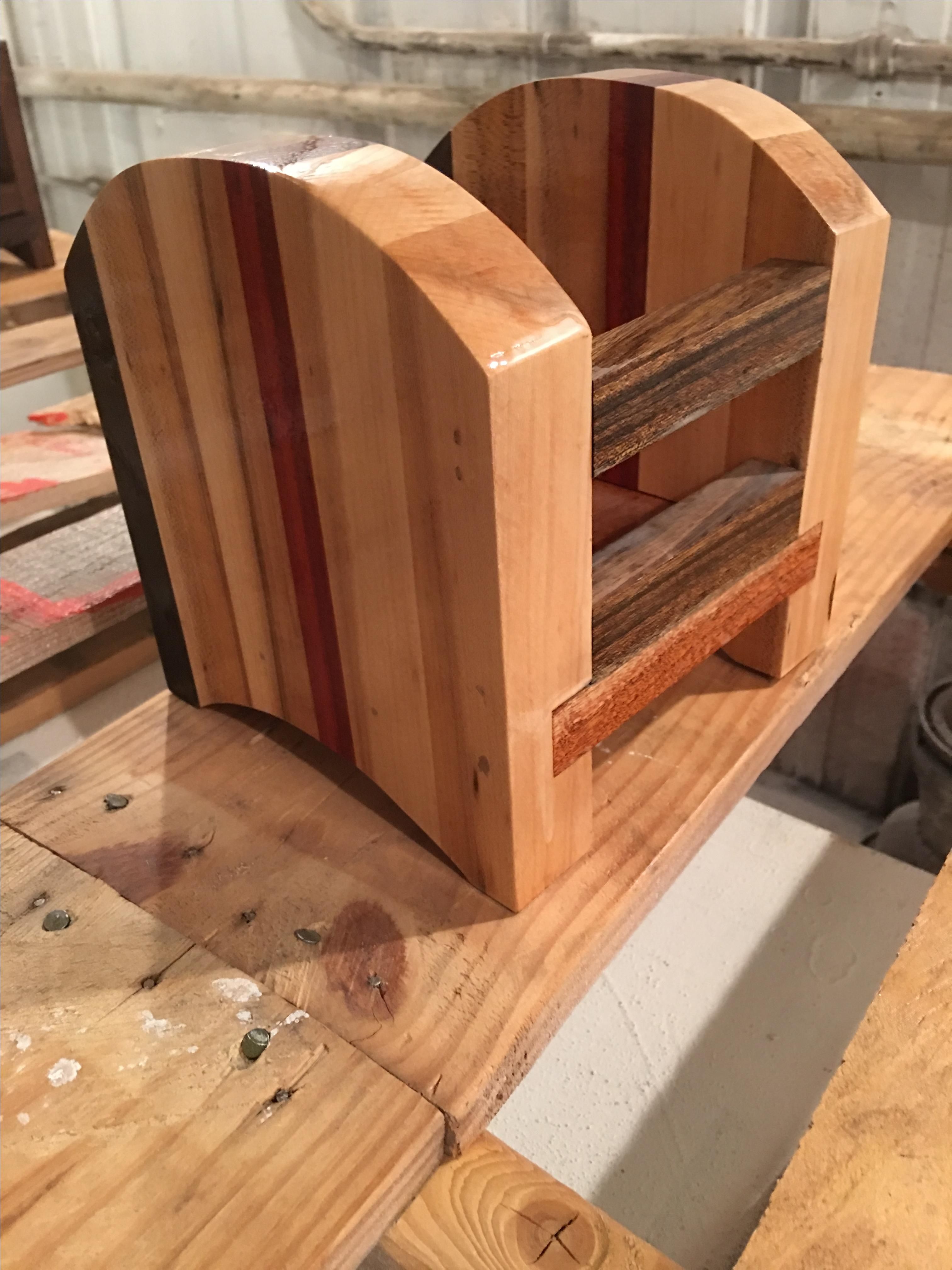 Buy Handmade Custom Wooden Napkin Holder, made to order from Snhwoodworks