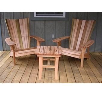 Custom Made Tulip Poplar Adirondack Chairs