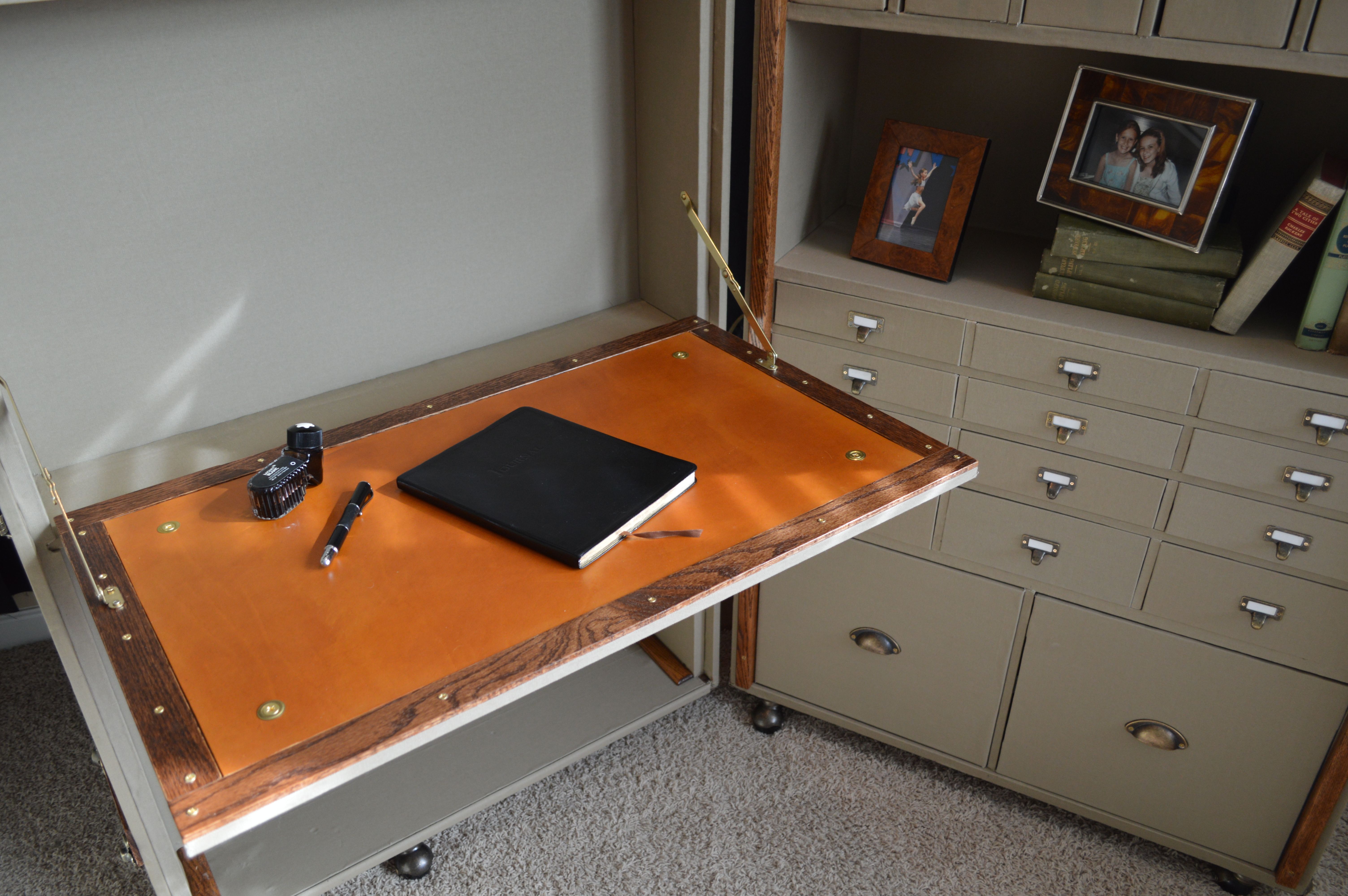 Custom Made Steamer Trunk Desk Secretary By Woodbuckle Custom Made Steamer Trunk Desk Secretary By Woodbuckle Furniture Storage Solutions Custommade Com