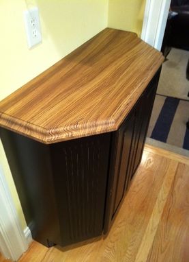 Custom Made Zebrano Kitchen Island