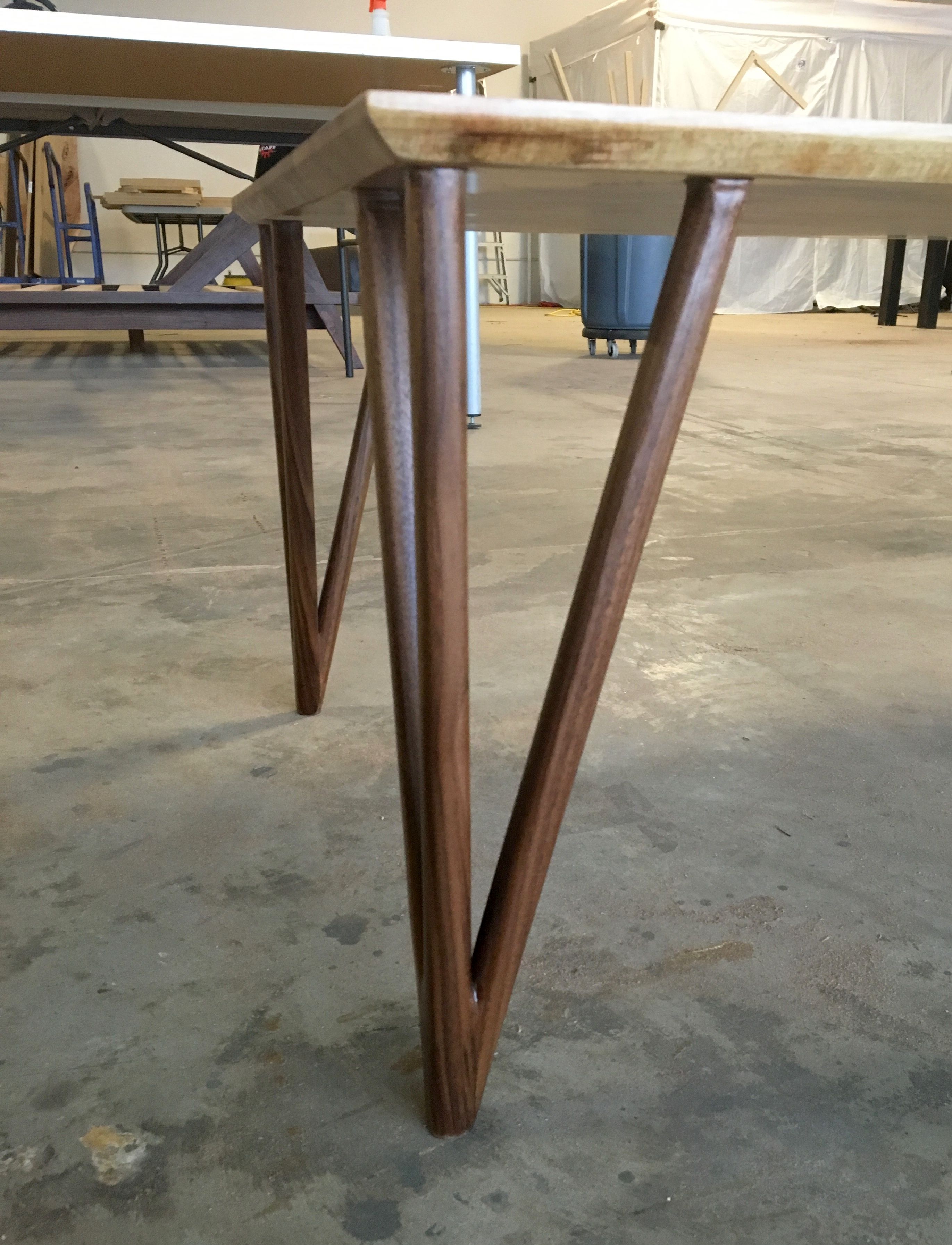 Buy Hand Crafted Mid Century Coffee Table With Wooden Hairpin Legs ...