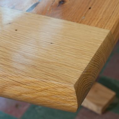Custom Made Oak And Elm Barnwood Table
