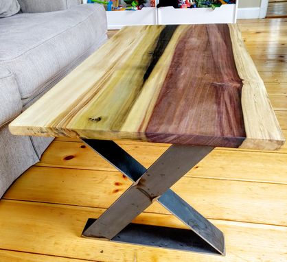 hand made natural edge mineralized poplar coffee tablejhm wood hand made natural edge mineralized poplar coffee tablejhm wood
