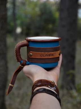 Custom Made Camping Mug, Christmas Gift, Travel Mug, Forest Mug