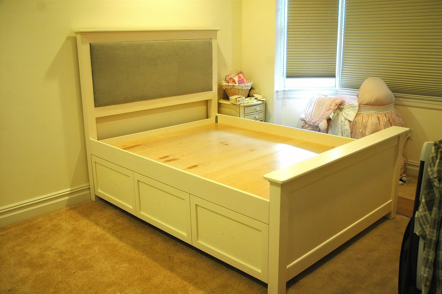 Hand Crafted Queen Painted Trundle / Storage Bed by WoodenItBeNice
