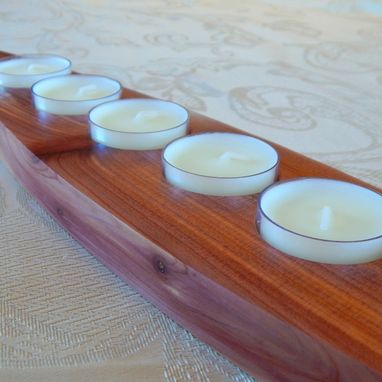 Custom Made Aromatic Cedar Candle Runner - Tea Lights Included