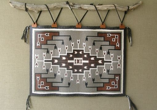 Custom Made Marquetry Navajo Rug