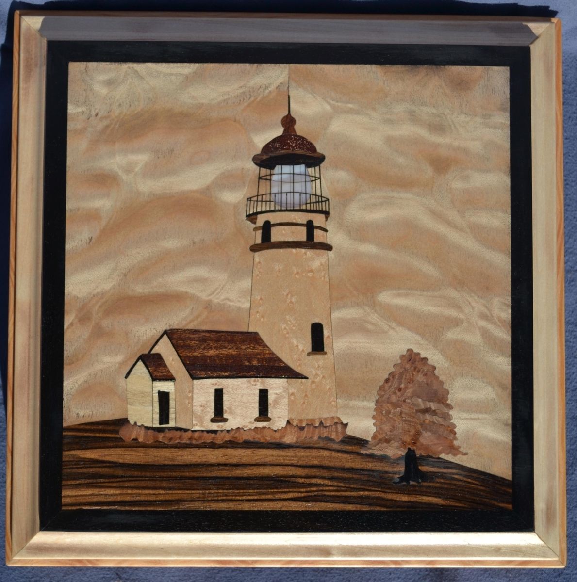 Hand Made Cape Blanco Lighthouse Jewelry Box by Dennis Chenoweth
