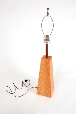 Custom Made Reclaimed Fir Timbers Table Lamp