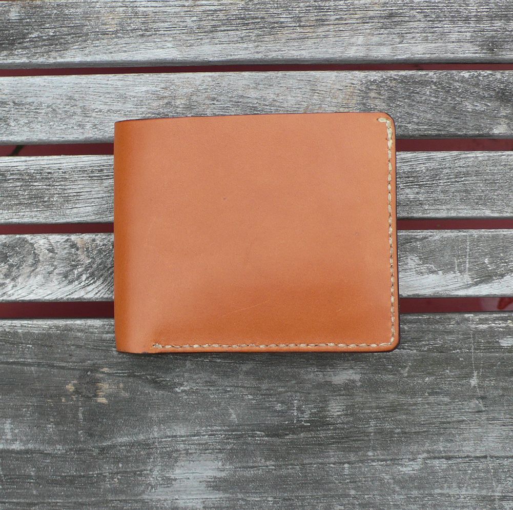 Buy Hand Crafted Garny - №14 Leather Wallet - Whiskey Color, made to ...