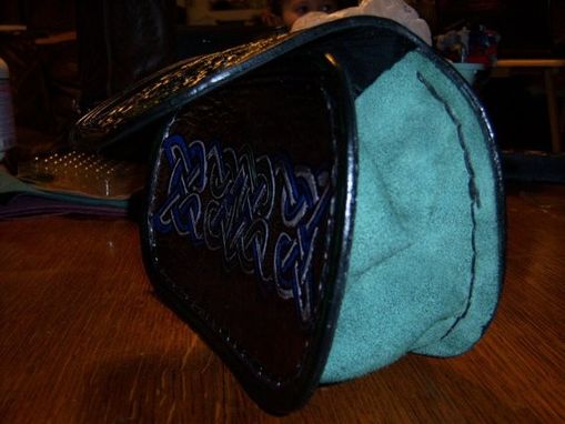 Custom Made Custom Shamrock Sporran Or Belt Bag With Pocket Book Inside