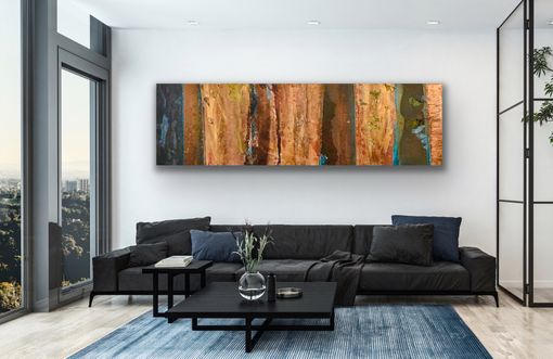 Custom Made Fire On The Mountain- Copper Patina Art Mural
